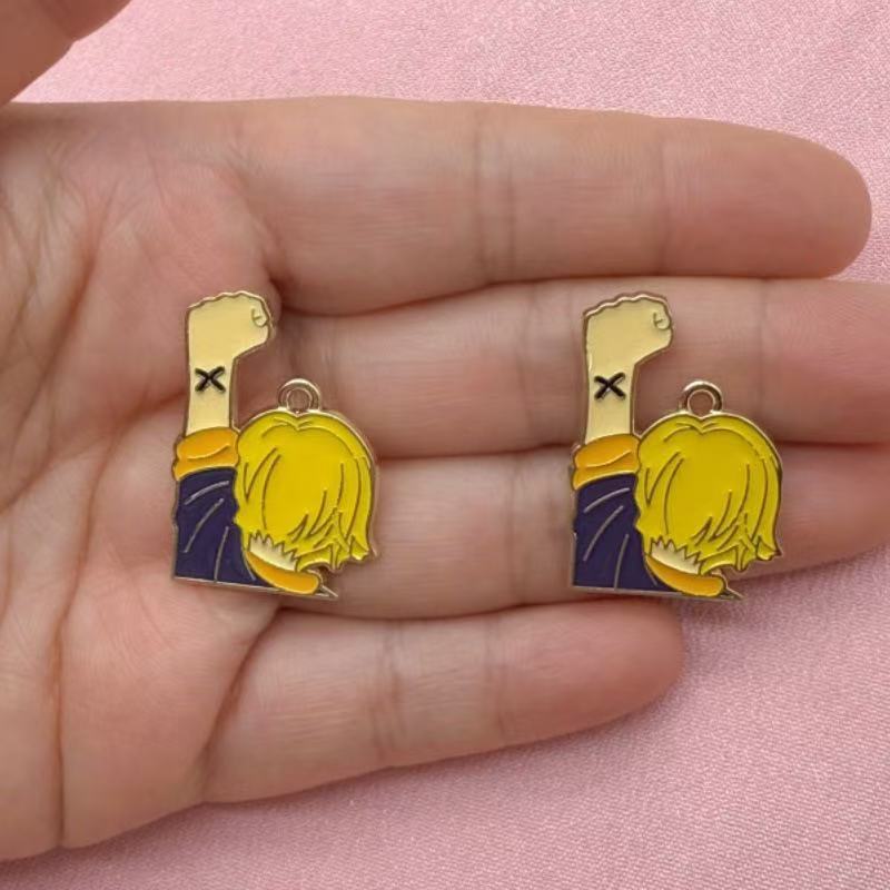 10개입 합금 소재의 오일 드롭 모양 만화 펜던트, D - Earrings 리뷰 및 가격