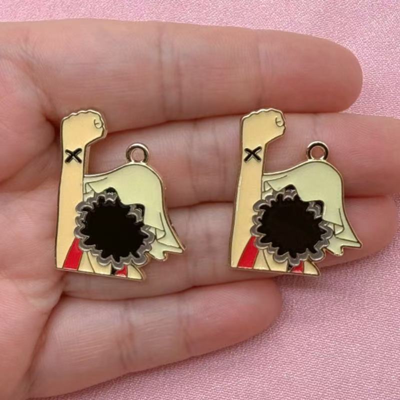 10개입 합금 소재의 오일 드롭 모양 만화 펜던트, D - Earrings 리뷰 및 가격