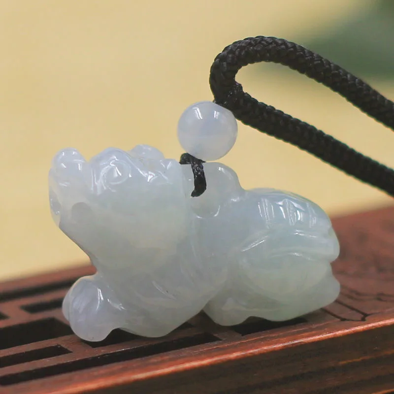 천연 에메랄드 중국 입체 십이지 펜던트 목걸이, 손으로 - Necklaces 리뷰 및 가격