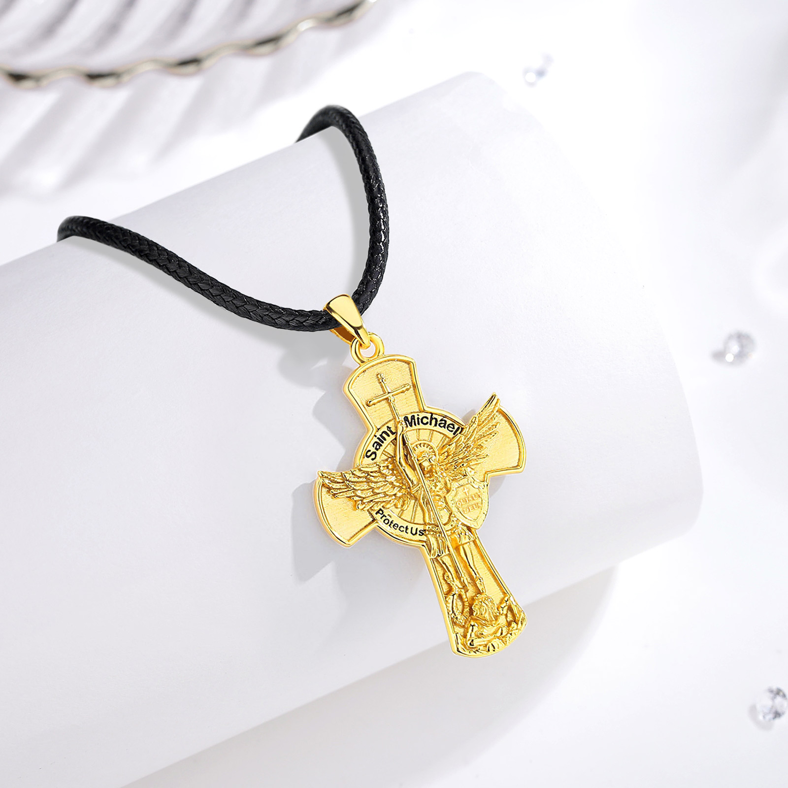 유도라 세인트 마이클 대천사 목걸이 925 스털링 실버 - 925 Sterling Silver Chain Necklace Men 리뷰 및 가격